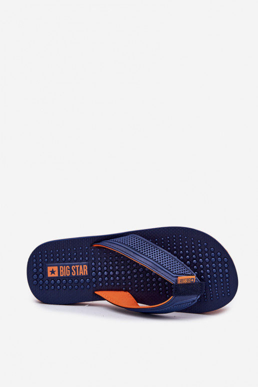 Tem que sercho Chinelos Chinelos Big Star RR174437 azul escuro