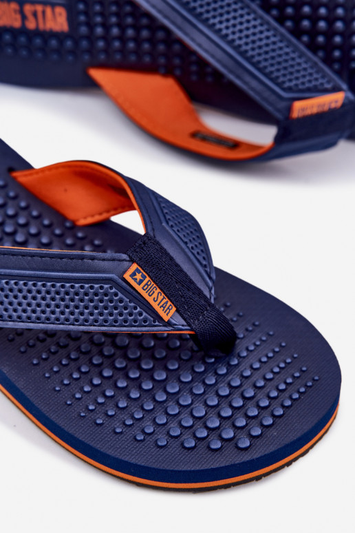 Tem que sercho Chinelos Chinelos Big Star RR174437 azul escuro