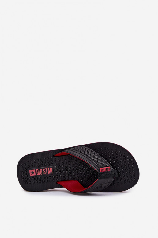 Tem que sercho Chinelos Chinelos Big Star RR174441 cor preta