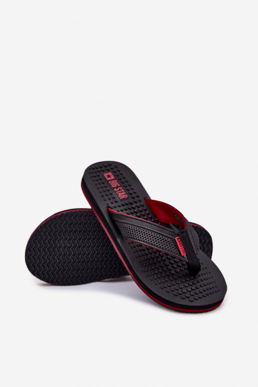 Tem que sercho Chinelos Chinelos Big Star RR174441 cor preta