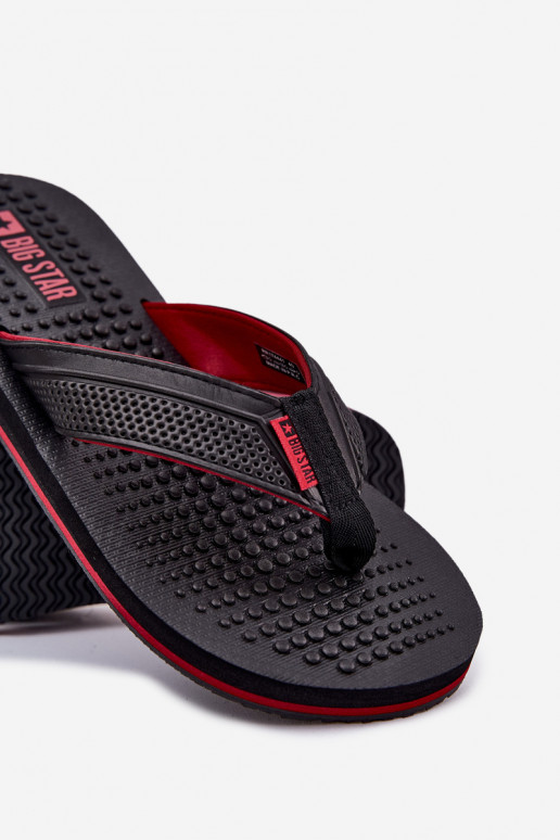 Tem que sercho Chinelos Chinelos Big Star RR174441 cor preta