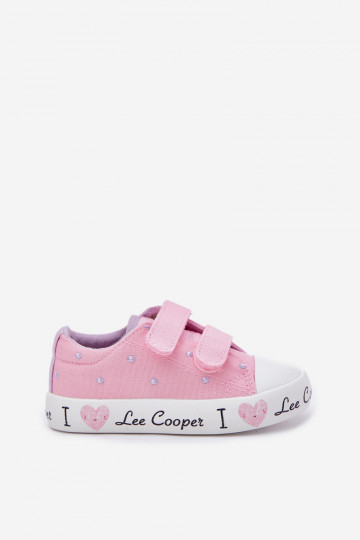 sapatos casuais Infantil com fixadores adesivos Lee Cooper LCEM-25-02-3265K cor rosa 2