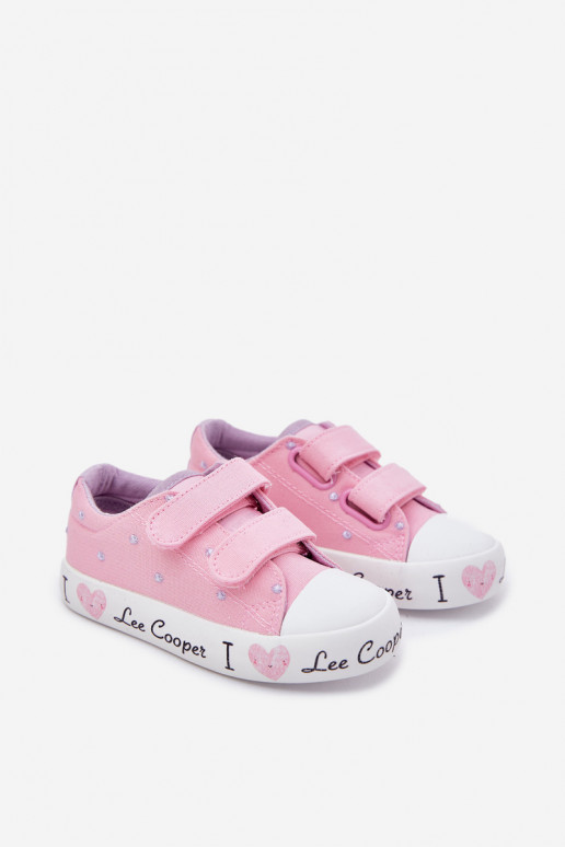 sapatos casuais Infantil com fixadores adesivos Lee Cooper LCEM-25-02-3265K cor rosa sapatos casuais Infantil com fixadores adesivos Lee Cooper LCEM-25-02-3265K cor rosa