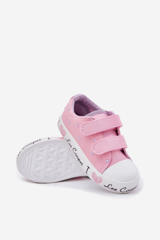 sapatos casuais Infantil com fixadores adesivos Lee Cooper LCEM-25-02-3265K cor rosa sapatos casuais Infantil com fixadores adesivos Lee Cooper LCEM-25-02-3265K cor rosa