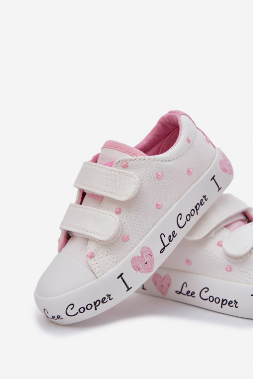 sapatos casuais Infantil com fixadores adesivos Lee Cooper LCEM-25-02-3264K cor branca sapatos casuais Infantil com fixadores adesivos Lee Cooper LCEM-25-02-3264K cor branca