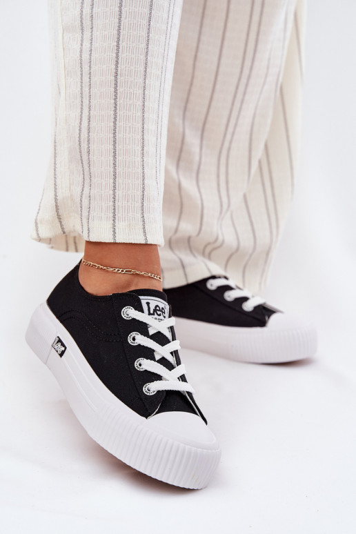 Sapatos de lazer com uma plataforma LEE ISLA C EMOMEN LOEM 50251001 cor preta Sapatos de lazer com uma plataforma LEE ISLA C EMOMEN LOEM 50251001 cor preta