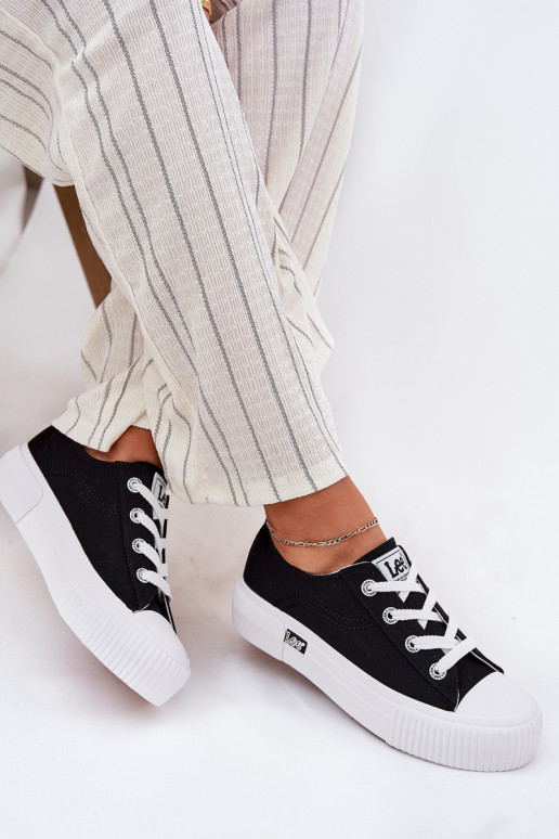 Sapatos de lazer com uma plataforma LEE ISLA C EMOMEN LOEM 50251001 cor preta Sapatos de lazer com uma plataforma LEE ISLA C EMOMEN LOEM 50251001 cor preta