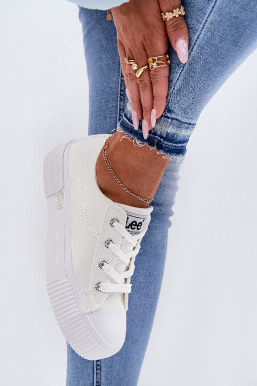 Sapatos de lazer com uma plataforma LEE ISLA C EMOMEN LOEM 50251001 cor branca Sapatos de lazer com uma plataforma LEE ISLA C EMOMEN LOEM 50251001 cor branca