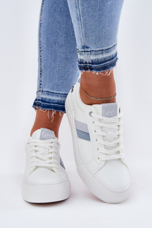 À modalo de tênis Feminino LEE LAYLA EMOMEN LOEM 50251003 cor branca À modalo de tênis Feminino LEE LAYLA EMOMEN LOEM 50251003 cor branca