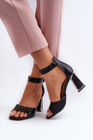 Saltos elegantes femininos pretos, "Rosazara" 2