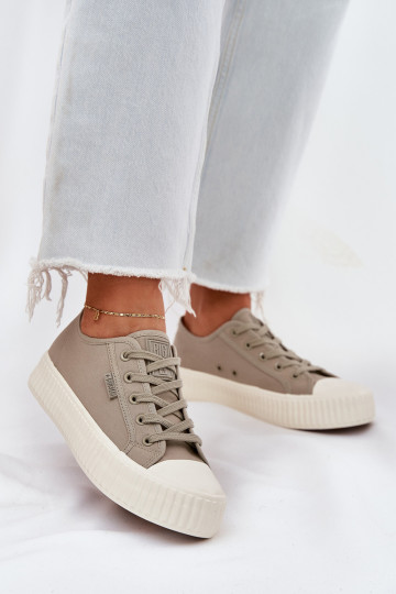 Sapatos de lazer cinzas com plataforma, Big Star RR274779