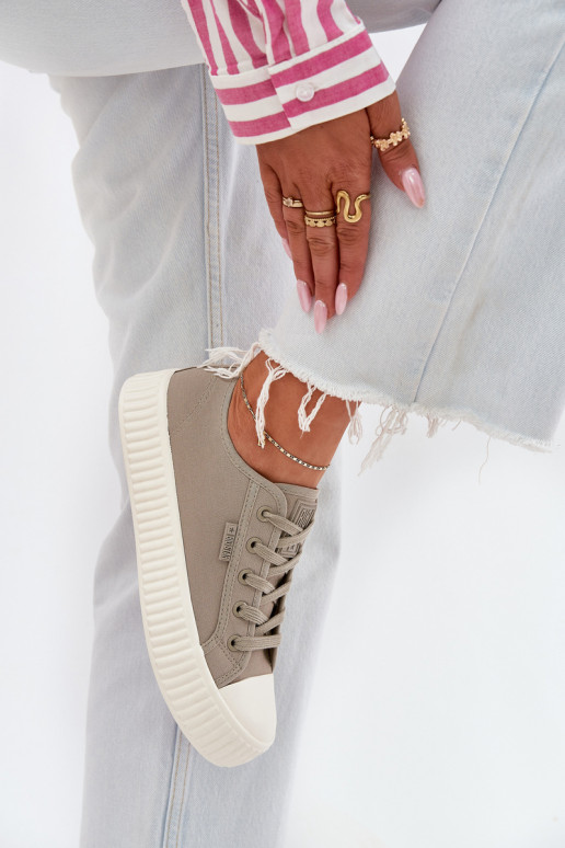 Sapatos de lazer com uma plataforma Big Star RR274779 cor cinza  Sapatos de lazer com uma plataforma Big Star RR274779 cor cinza