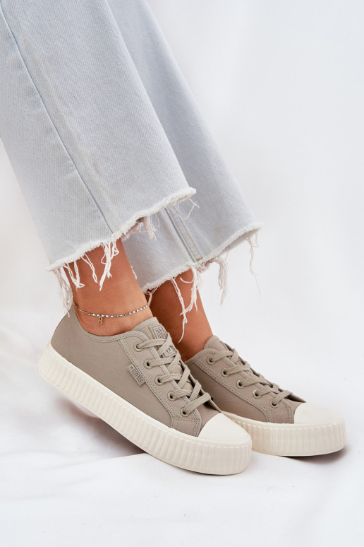 Sapatos de lazer com uma plataforma Big Star RR274779 cor cinza  Sapatos de lazer com uma plataforma Big Star RR274779 cor cinza