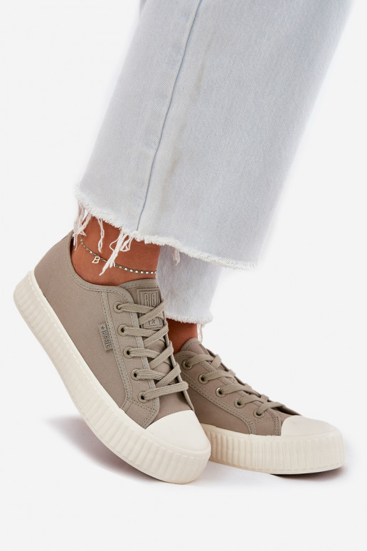 Sapatos de lazer com uma plataforma Big Star RR274779 cor cinza  Sapatos de lazer com uma plataforma Big Star RR274779 cor cinza