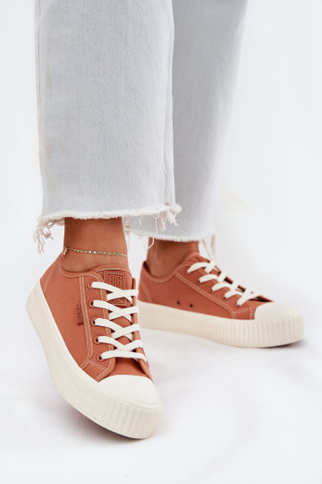 Sapatos de lazer laranja com plataforma, Big Star RR274778