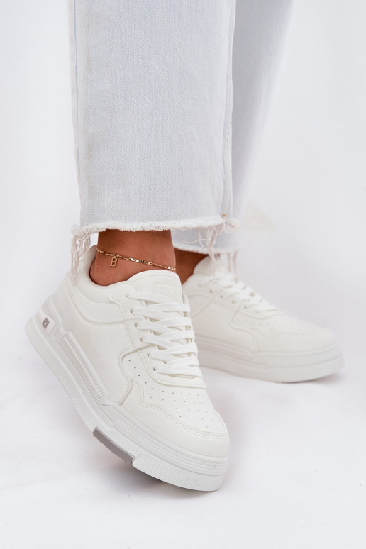 Baixo À modalo de tênis Feminino Big Star RR274A310 HI-POLY SYSTEM cor branca