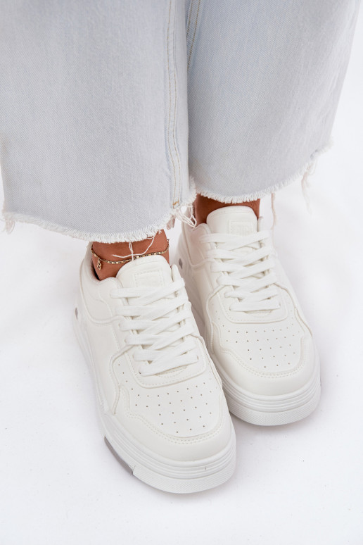 Baixo À modalo de tênis Feminino Big Star RR274A310 HI-POLY SYSTEM cor branca