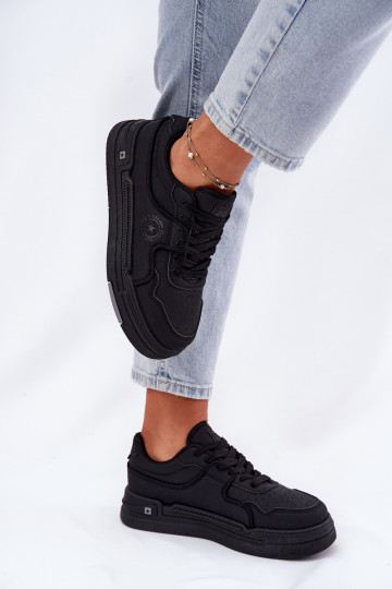 Baixo À modalo de tênis Feminino Big Star RR274A311 HI-POLY SYSTEM cor preta