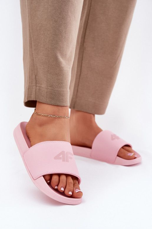 Chinelos femininos 4F 4FRMM00FSLIF010-56S cor rosa Chinelos femininos 4F 4FRMM00FSLIF010-56S cor rosa