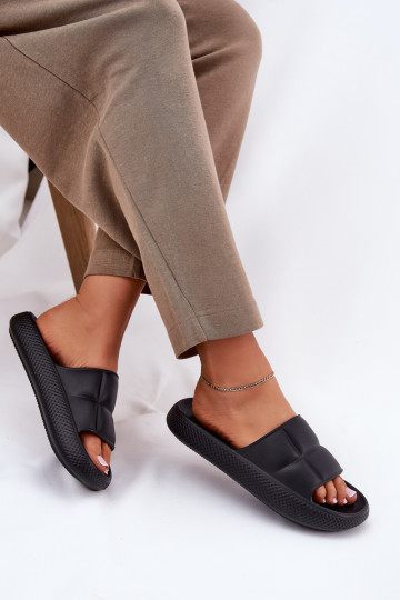 Chinelos leves Chinelos femininos LEE MAYA SLIDER EMOMEN LOEM 50251016 cor preta