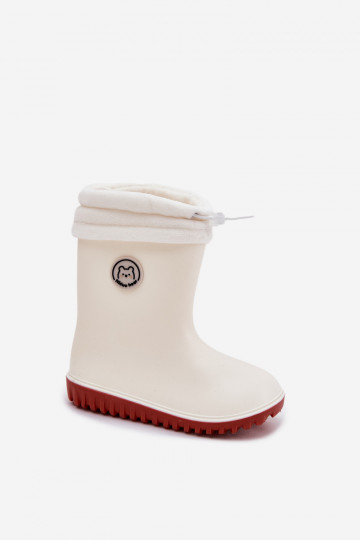 Botas de borracha Infantil Z Aquecendoem cor de marfim Odirisse