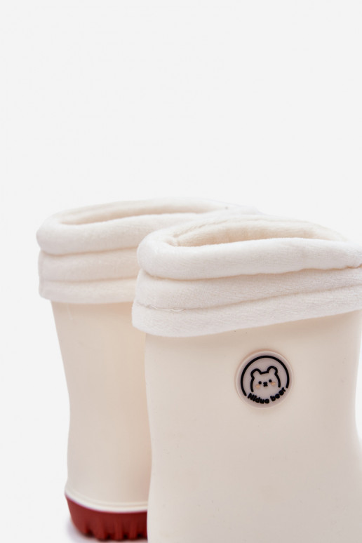 Botas de borracha Infantil Z Aquecendoem cor de marfim Odirisse