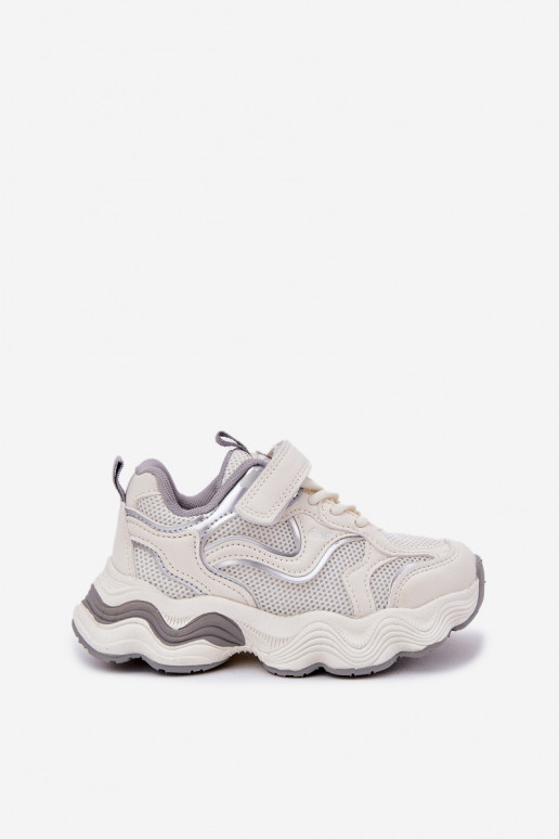 À modalo de tênis Infantil Em uma sola grossa cor branca Lianees À modalo de tênis Infantil Em uma sola grossa cor branca Lianees