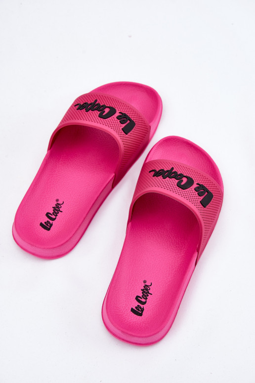 Chinelos femininos Lee Cooper LCEM-25-07-3521L cor rosa Chinelos femininos Lee Cooper LCEM-25-07-3521L cor rosa