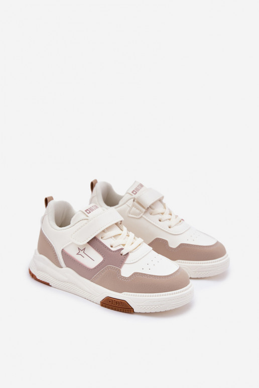 À modalo de tênis Infantil Big Star RR374055 bege  À modalo de tênis Infantil Big Star RR374055 bege