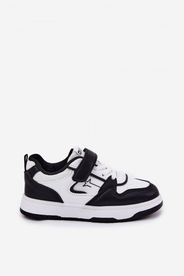 Sapatos infantis estilo esportivo preto e branco, Big Star RR374052 2
