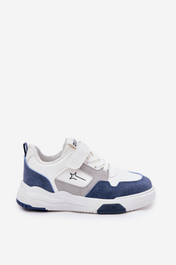 Sapatos infantis estilo esportivo azul e branco, Big Star RR374053 2