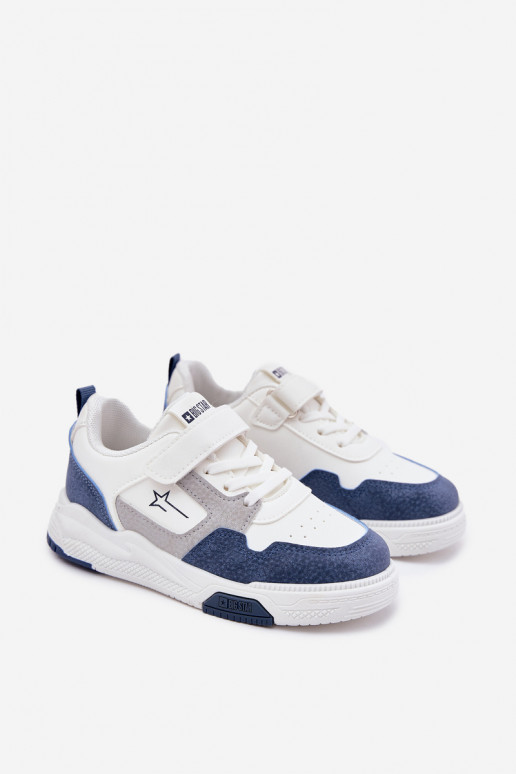  À modalo de tênis Infantil Big Star RR374053 Branco-cor azul