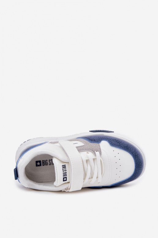  À modalo de tênis Infantil Big Star RR374053 Branco-cor azul