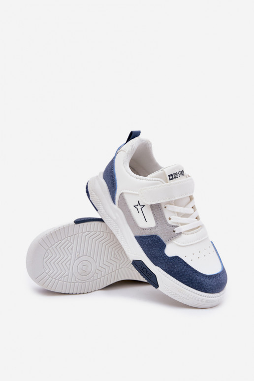  À modalo de tênis Infantil Big Star RR374053 Branco-cor azul