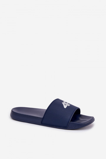 Chinelos masculinos azul marinho, 4F 4FRMM00FSLIM011-30S
