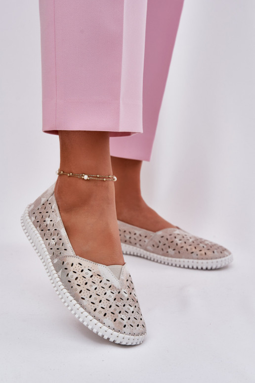 Camurça a céu aberto sapato Feminino ouro-cor cinza Chulieta