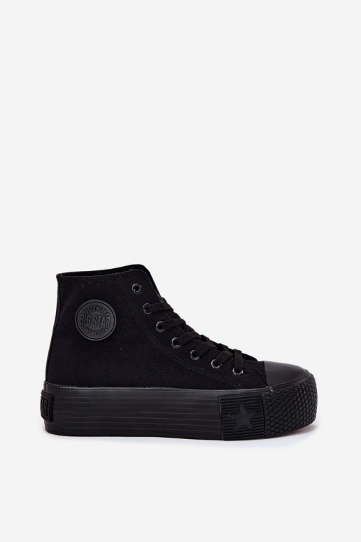 Sapatos de lazer com uma plataforma Big Star RR274742 cor preta Sapatos de lazer com uma plataforma Big Star RR274742 cor preta