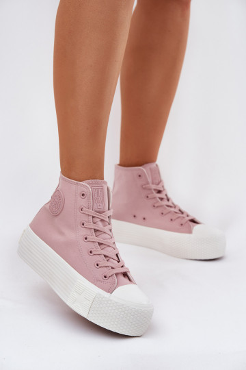 Sapatos de lazer com uma plataforma Big Star RR274739 cor rosa