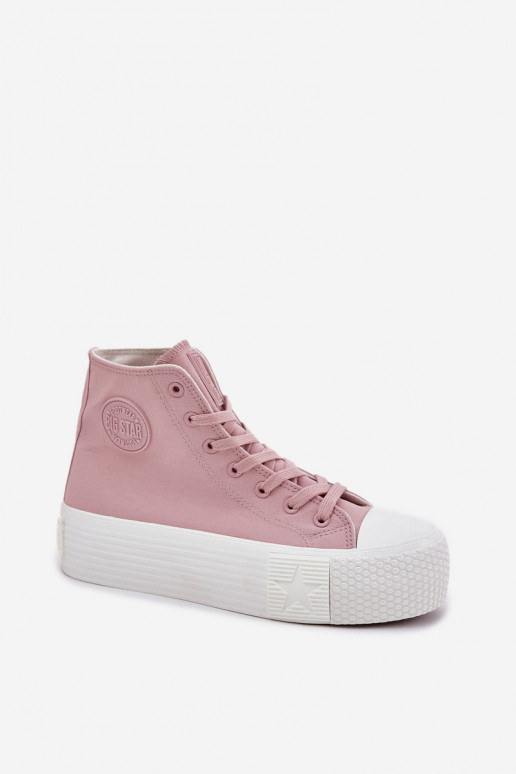 Sapatos de lazer com uma plataforma Big Star RR274739 cor rosa