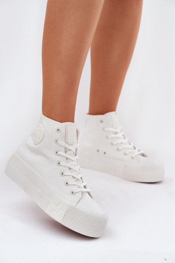 Sapatos de lazer com uma plataforma Big Star RR274743 cor branca 2