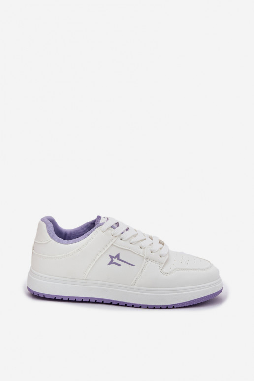À modalo de tênis Feminino Big Star RR274A245 HI-POLY SYSTEM Branco-Cor violeta À modalo de tênis Feminino Big Star RR274A245 HI-POLY SYSTEM Branco-Cor violeta