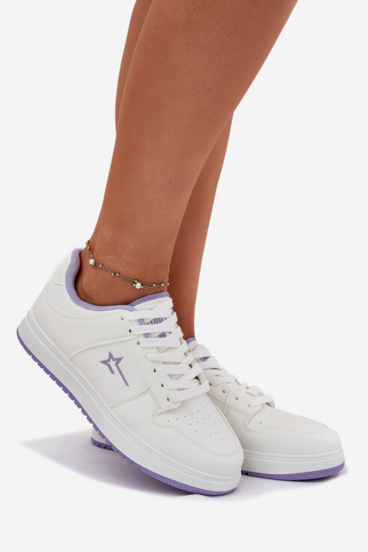 À modalo de tênis Feminino Big Star RR274A245 HI-POLY SYSTEM Branco-Cor violeta À modalo de tênis Feminino Big Star RR274A245 HI-POLY SYSTEM Branco-Cor violeta