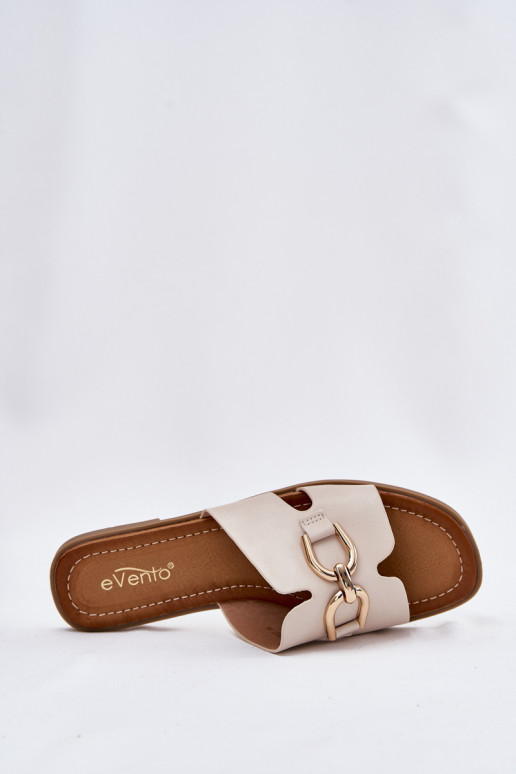 Chinelos Apartamento feminino Com decorações Detalem bege Amiresna Chinelos Apartamento feminino Com decorações Detalem bege Amiresna