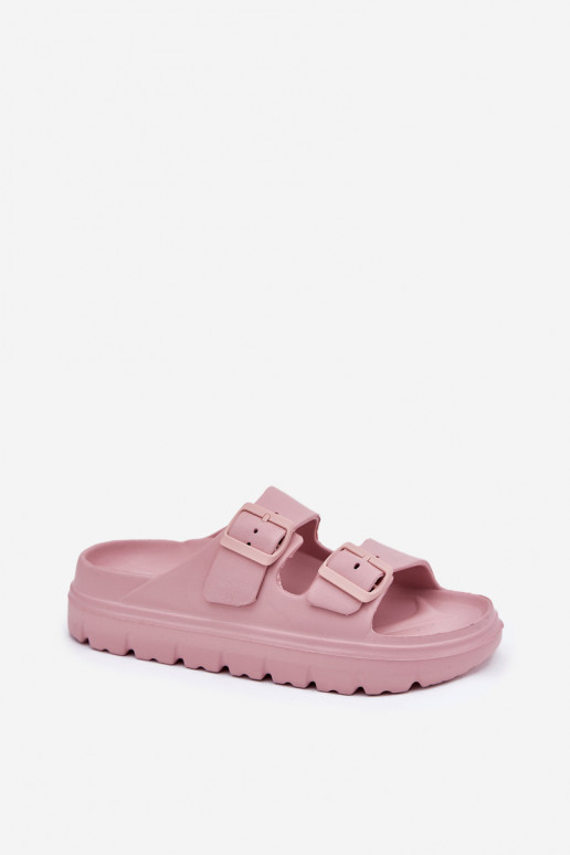 Chinelos femininos com espuma com uma plataforma cor rosa Melorea Chinelos femininos com espuma com uma plataforma cor rosa Melorea