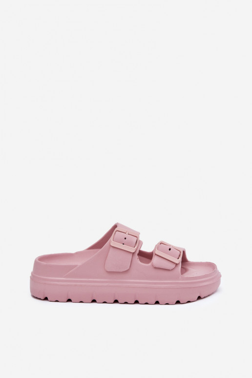 Chinelos femininos com espuma com uma plataforma cor rosa Melorea Chinelos femininos com espuma com uma plataforma cor rosa Melorea