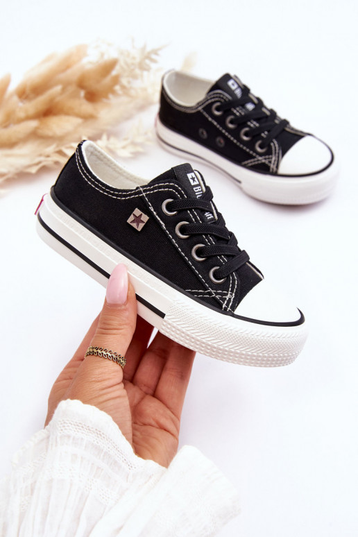 Calçado de lazer modelo clássico infantil Big Star DD374163 cor preta