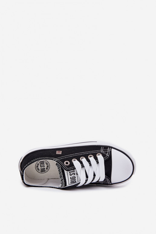 Calçado de lazer modelo clássico infantil Big Star DD374163 cor preta