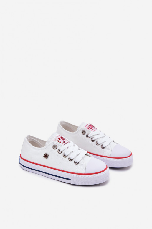 Calçado de lazer modelo clássico infantil Big Star DD374160 cor branca Calçado de lazer modelo clássico infantil Big Star DD374160 cor branca