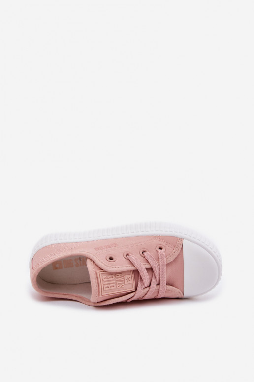 sapatos casuais Infantil com atacadores Big Star RR374011 cor rosa sapatos casuais Infantil com atacadores Big Star RR374011 cor rosa
