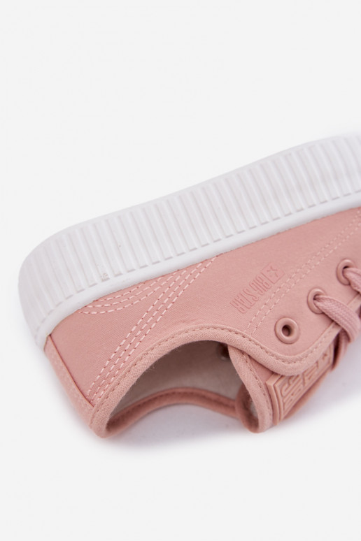 sapatos casuais Infantil com atacadores Big Star RR374011 cor rosa sapatos casuais Infantil com atacadores Big Star RR374011 cor rosa